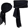 Miniatyrbillede 1 af 3: Pirat Kostume Tilbehørs Sæt Retro Durag Lang-hale Pirat Hat Stor Sash Middelalderlig Renæssance Tema Cosplay Klæd Ud Til Halloween Fest