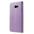 Miniatyrbillede 2 af 5: Imprint Butterfly Flower Wallet Stand Læder Mobiltelefon Etui til Samsung Galaxy J4 Plus