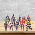 Miniatyrbilde 2 av 5: 10 stk Ultimate Superhero Gavefigursett Skrivebordsdekor Hjem Soverom[C] As shown