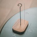 Miniatyrbild 3 av 3: Väggmonterad krok för vindspelstillbehör, elegant slät yta, svart (C)