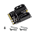 Miniatyrbild 3 av 5: 2X M2 till SATA3.0 Utbyggnadskort KEY A+E WIFI M.2 till SATA Hårddiskadapterkort Utan Drivrutin Inst