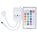 Miniatyrbillede 1 af 5: 24 Taster Smart LED Fjernbetjening RGB Trådløs Controller 16 Farver 4 Lysmønstre DC 5v24v Til Tuya4 Vej