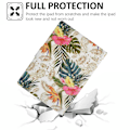 Miniatyrbillede 5 af 5: Etui til iPad Pro 11 (2018) / (2020) / iPad Air 11 (2024) / Air (2020) / (2022) PU Læder Mønster F Multicolor Golden Pineapple