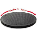 Miniatyrbilde 2 av 4: 12 Tommers Heavy Duty Roterende Svingbar Stålkulelager Stativ For Monitor TV Dreieskive Lazy Susans B black