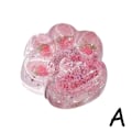 Miniatyrbillede 2 af 5: Kawaii Kattepote Klæbrig Klemmelegetøj Blød Realistisk Gele Glitter Katteklo Legetøj