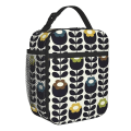 Miniatyrbilde 1 av 5: Orla Kiely Multi Stem Flowers Isolerte Lunsjposer Skole Skandinavisk Stil Vanntett Termisk Kjøler Bentoboks Kvinner Barn[C] QCBQ-19839 26x21x11cm