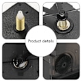 Miniatyrbild 5 av 5: Klockmekanism DIY-kit Mekanism för klockdelar Väggklocka Kvarts timvisare Kvartsurverk[C] black