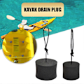 Miniatyrbild 5 av 5: 4-pack Universal Hög Elasticitet EVA Kajak Länshål Proppar Set, Kanoter Dräneringshål Propp med Dragsko L (C) S