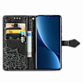 Miniatyrbild 3 av 4: För Xiaomi 12 Pro Mandala Blomma Präglat Horisontellt Flip Läder Telefonfodral I6(FCC)