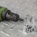 Miniatyrbild 4 av 4: #10-32 Nitmutter, 100 st 304 Rostfritt Stål Räfflat Platt Huvud Gängade Insatsmuttrar för Metall, Plast (C)