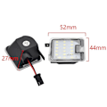Miniatyrbild 4 av 5: 2x CANBUS LED-belysning under spegeln för Ford Focus MK3 MK2 Mondeo MKIV MKV Kuga C-Max Escape S-Max Välkomstlampa under spegeln