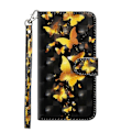 Pikkukuva 2 / 4: 3D-maalauskuvio vaakasuoraan kääntyvä TPU + PU-nahkakotelo pidikkeellä, korttipaikoilla ja lompakolla Samsung Galaxy Note 20 Ultralle I6(FCC)