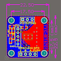 Miniatyrbild 2 av 5: Magnetisk Encoder MT6701 Magnetisk Induktionsvinkelmätningssensormodul 14bit Hög Precision Burk Blue
