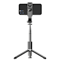 Miniatyrbillede 3 af 5: 40 Tommer Trækbart Alt-i-Én Smartphone Stativ - 360° Rotation, Trådløs Fjernbetjening, Kompakt Design