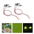 Miniatyrbillede 3 af 5: 20 Styk Forkablede 3mm LED Lyspærer Lysdioder DC3V Varm Hvid + Rød