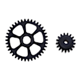 Miniatyrbild 1 av 5: Reduktionsväxel + Motorväxel för Wltoys A949 A959 A969 A979 K929 RC Bil (C)