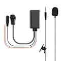 Miniatyrbillede 3 af 5: Bil Bluetooth 5.0 Aux Kabel Mikrofon Håndfri Mobiltelefon Gratis Opkald Adapter til Pioneer Radio IP-BUS P99 P01 black