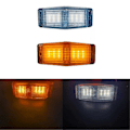 Miniatyrbillede 4 af 5: Forlygte Grill Lys LED Markør Lampe til Man Truck Lastbil Forreste Dobbeltbrænder Indikatorlys B