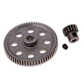 Miniatyrbild 5 av 5: Delar Differentialväxel 64T & Motorpinjong 17T för HSP 94111 1/10 RC Bil (C)