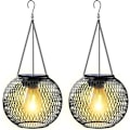 Miniatyrbild 1 av 3: Solarlampor 2 st Solarlampa Utomhus Trädgård med IP65 Vattentät Auto På Av Varmvit [Energiklass A+++] (C)
