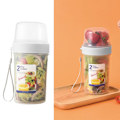 Miniatyrbild 4 av 7: Bärbar matbehållare 2 lager förvaringsflaska tätning burk lufttät behållare för yoghurt sallad frukt mellanmål.C
