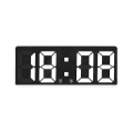 Miniatyrbild 1 av 5: Smart Stor Digital Väggklocka Appkontroll Tid/datum/&ljud Aktivera & Steglös Ljusstyrka & Volym Alarm Med Snooze Funktion Yw[C] White