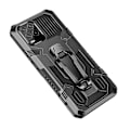 Pikkukuva 2 / 4: OPPO Realme 8 / 8 Pro Armor Warrior Iskunkestävä PC + TPU Suojakotelo (Musta) I6(FCC)