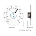 Miniatyrbillede 2 af 5: Udendørs Termometer, Vandfast Vindue Termometer Macaron Transparent Udendørs Have Termometer-