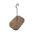 Miniatyrbild 1 av 3: Väggmonterad krok för vindspelstillbehör, elegant slät yta, svart (C)