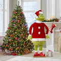 Miniatyrbild 5 av 5: Julgrinch Plyschdocka Mjuk Leksak Fylld För Barn Julgåva Heminredning_y_1
