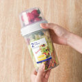 Miniatyrbild 5 av 7: Bärbar matbehållare 2 lager förvaringsflaska tätning burk lufttät behållare för yoghurt sallad frukt mellanmål.C