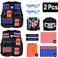 Pikkukuva 1 / 5: Nerf N-Strike Elite Taktinen Liivi 2 Setti Nerf Liivit Lapsille Taktiset Liivit Nerf Tarvikepaketti Lasten Taktiset Liivit 80 Nuolella Nerf N-Strike Aseille