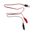 Miniatyrbillede 1 af 5: 55cm Alligator Test Clips Klemme til USB Han-stik Strømforsyningsadapter Kabel Ledning Tilbehør Udskiftning