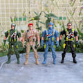 Miniatyrbilde 2 av 5: Army Men Leke Soldater 4 tommer Actionfigurer 8-pakning for Barn Gutter Jenter A