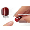 Miniatyrbillede 4 af 5: KATEA 24 stk. Stiletto Kunstige Negle, Matte Sommerfugl Tryk-på Negle, Sorte Medium Falske Negle Fuld Dækning Negle til Kvinder og Piger. Bemærk: Ingen lim. (C)