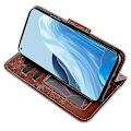 Miniatyrbild 5 av 5: Magnetiskt stängande plånboksfodral i PU-läder för Oppo Find X5 Lite Smartphone Rose