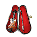 Miniatyrbild 3 av 5: 14cm Miniatyr Musikinstrument, Violinmodell Dekorationer, Hemtillbehör, Födelsedagshantverkspresenter As Shown