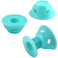 Miniatyrbillede 3 af 5: 40 stk. Magiske Hårruller Inkluderer 20 stk. Store Silikone Krøllere og 20 stk. Små Silikone Krøllere (Lys Cyan) Lys Cyan - (C)