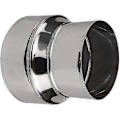 Miniatyrbillede 2 af 3: Adapter til skorstensrør i rustfrit stål - 80 mm / 60 mm (1 stk.) (C)