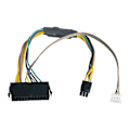 Miniatyrbillede 1 af 5: ATX Hoved 24-Pin Hun til 6-Pin Han 6-Pin PCI-E PSU Strømforsyningsadapterkabel Stik til HP Elite Photo Color