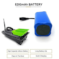 Miniatyrbild 5 av 5: Laddningsbart 7.4V 5200mAh batteri för Flytec 2011-5 1.5kg lastande fjärrstyrd båt