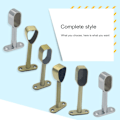 Miniatyrbilde 2 av 5: 2 stk. Legering Garderobestang Takmontert Brakett Klesstativ Holder Spak Flens Jikaix[C]