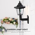 Miniatyrbild 5 av 5: 2 X Soldriven LED Utomhus Trädgård Staket Vägglykta Lampa Ljussensor (C)