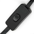 Miniatyrbilde 2 av 5: OBD2 Hann til Hunn Rett Vinkel Diagnostisk Forlengelseskabel 60CM med Strømbryter OBD Bryterkabel Black