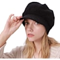 Miniatyrbilde 1 av 5: Vintervarm Beanie i Heklet Slouchy Stil for Kvinner - Strikket Lue med