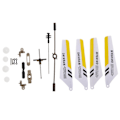 Miniatyrbilde 1 av 5: Syma Full Set Reservedeler for Syma S107 RC Helikopter, Hovedblad, Hovedaksel, Haledekorasjoner, Halepropeller, Balansebom, Girsett, Koble Spenne
