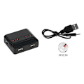 Miniatyrbilde 5 av 5: 3.7v 500mah Lipo-batteri og 4-i-1 USB-lader for Wltoys Wl Tech V911s RC-helikopter Reservedeler Tilbehør