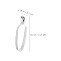 Miniatyrbillede 3 af 3: 4 stk. Rustfrit Stål Sæt Spise Sneglegaffel Sneglebestik Cocktail Gaffel Escargot Serveringstang Snegle Tang Gaffel Sæt[C] Silver 15.5X2.7X1.5CM
