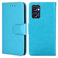 Miniatyrbilde 1 av 5: Magnetisk lukking PU lærveske deksel for Oppo Find X5 Lite smarttelefon - Flip-stand folio telefonveske Baby Blue