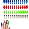 Miniatyrbillede 1 af 5: Lysende Ringe, Fingerlys, 48 Styk LED Fingerlys, Fingerlygte Legetøj, LED Fingerlys, LED Lys Finger Ringlys, Fingerlygte Ch